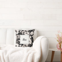 Vackert svart och lätt sepia-blommigt