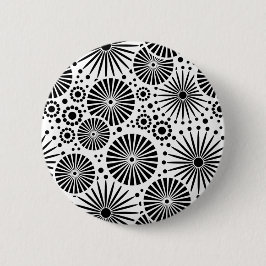 Vackert, svart och vit knapp