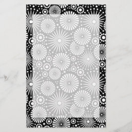 Vackert, svart och vitt papper