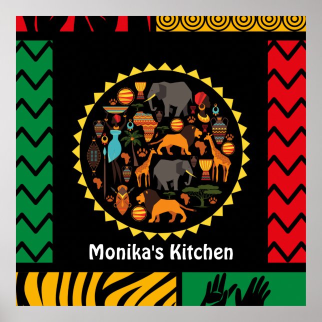 Vackert tapearkiv ger vibrerande färg redigerbart poster (Framsidan)