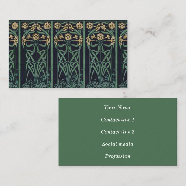 Vackert Telefonkort i Bok Spine Visitkort (Fram/baksida)