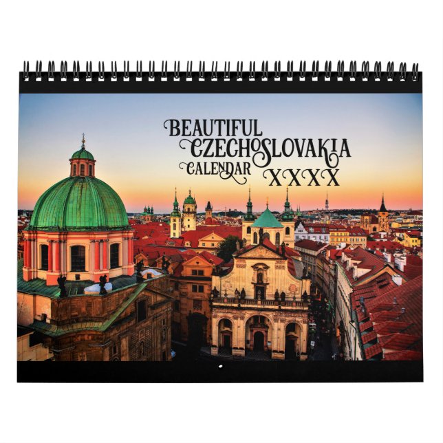 Vackert Tjeckoslovakien Slavic Europe Kalender (Omslag)