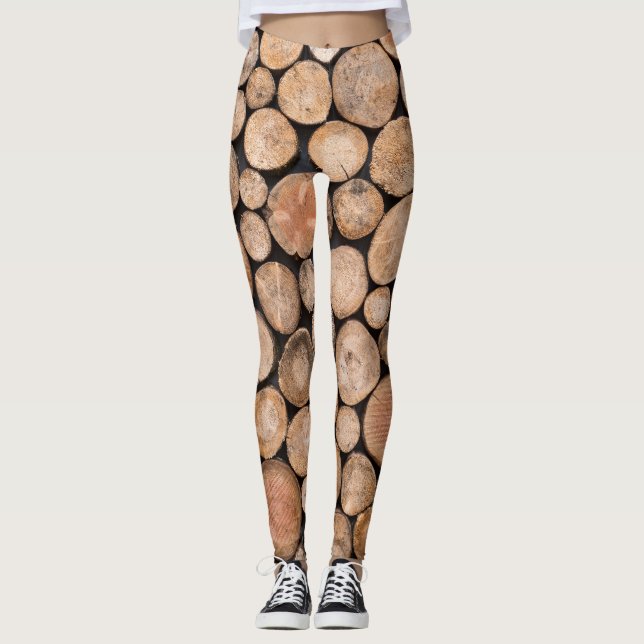 vackert trä leggings (Framsida)