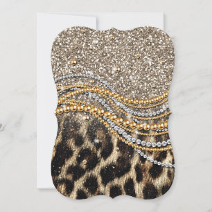 Vackert trendig leopard faux djuravtryck
