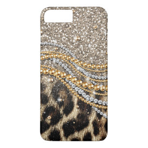 Vackert trendig leopard faux djuravtryck