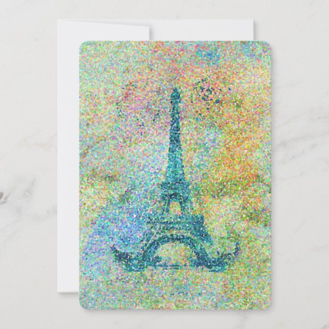 Vackert trendig vintage Eiffel Torn (Framsida)