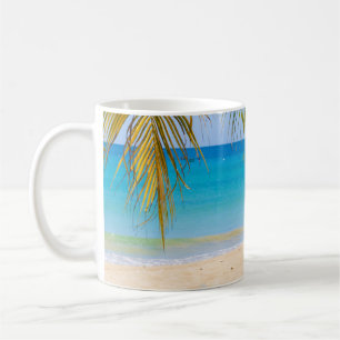 Vackert Tropiskt buss med en Rowboat Kaffemugg