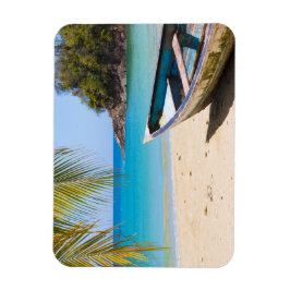 Vackert Tropiskt buss med en Rowboat Magnet