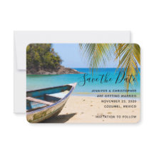 Vackert Tropiskt buss med en Rowboat