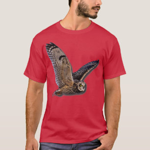 Vackert Uggla Raptor Flight Bird of Ber Birding B T Shirt