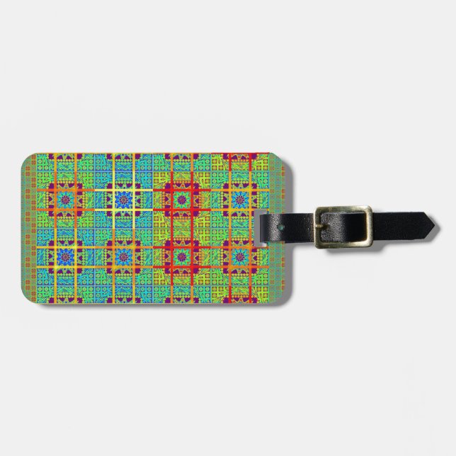 Vackert, underbart Mayan, etnisk design av vektor Bagagebricka (Horisontell Framsida)