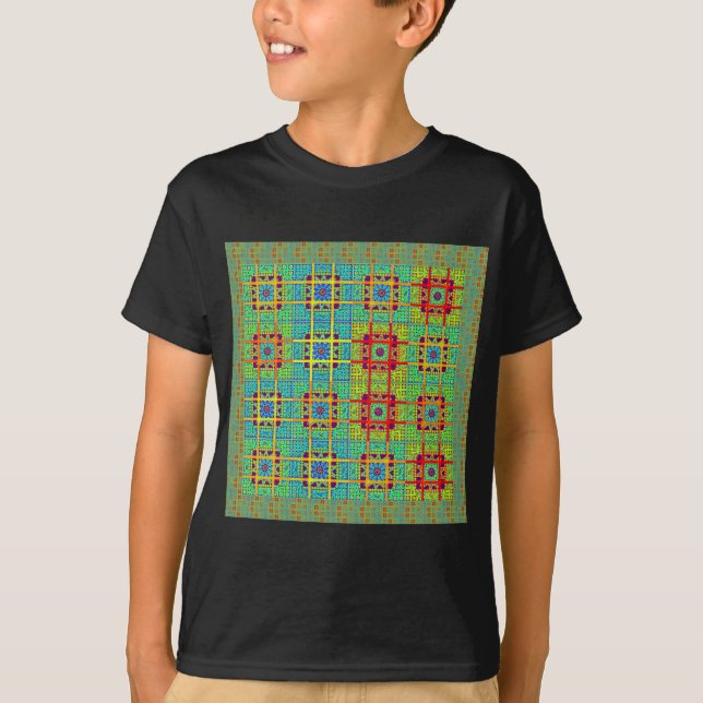 Vackert, underbart Mayan, etnisk design av vektor Tee Shirt (Framsida)