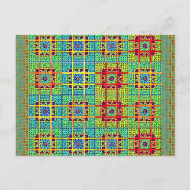 Vackert, underbart Mayan, etnisk design av vektor Vykort (Framsida)