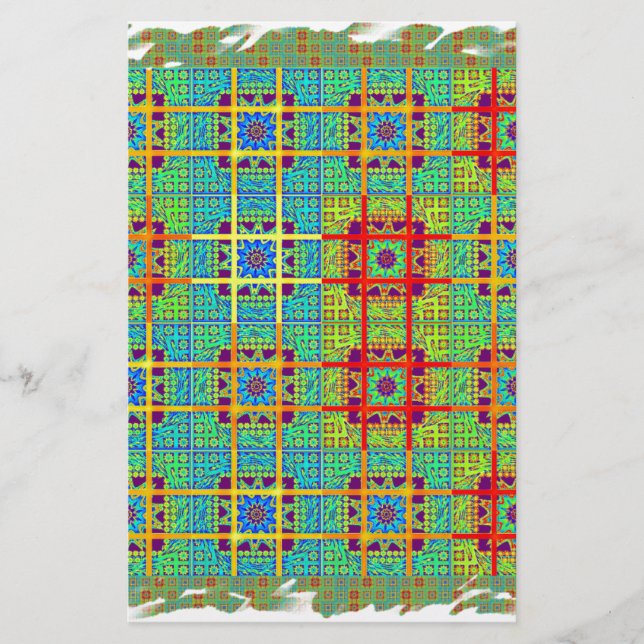 Vackert, underbart sydafrikanskt utskriftsvektor brevpapper (Framsida)