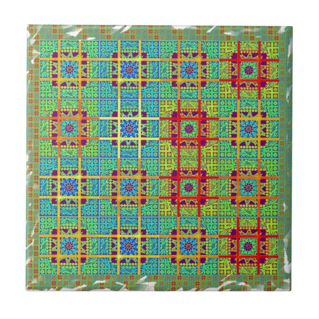 Vackert, underbart sydafrikanskt utskriftsvektor kakelplatta (Framsidan)