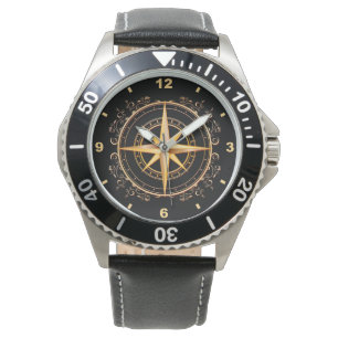 Vackert unikt Guld- och svartvitt ~ Armbandsur
