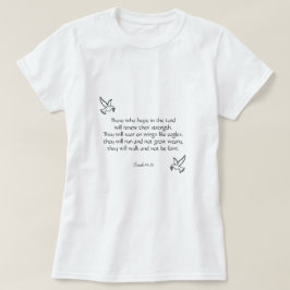 Vackert uppmuntrande Bible Verse Isaiah 40:31 T Shirt
