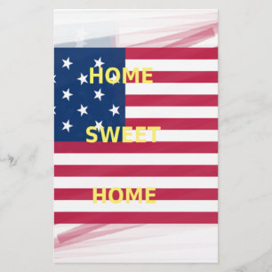 Vackert USA flagga Home Sweet Home Home