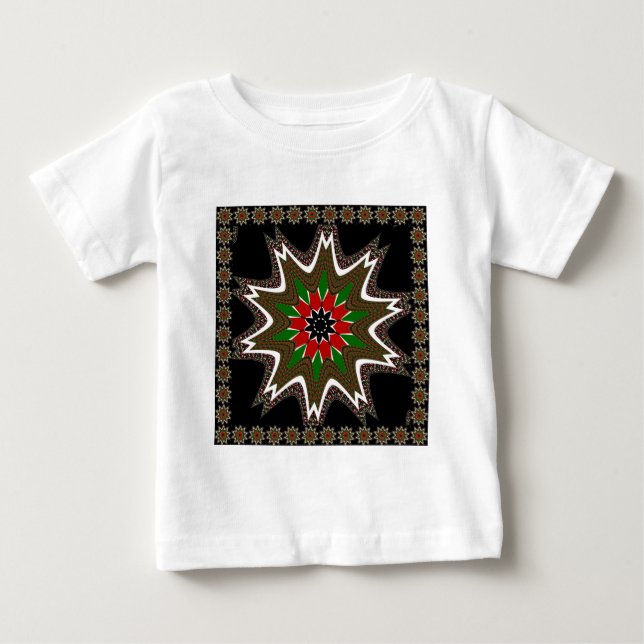 Vackert, vackert Kenya Cultural Motif Geometrical T-shirt (Framsida)