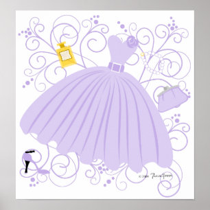 Vackert, vackra Dress Poster
