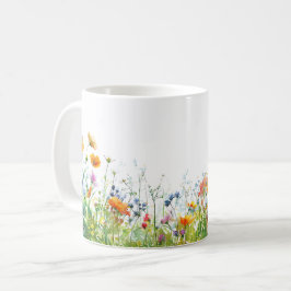 Vackert Vår Meadow Flowers Wrap Kaffemugg