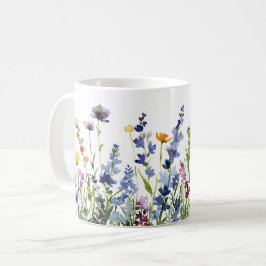 Vackert Vår Meadow Flowers Wrap Kaffemugg