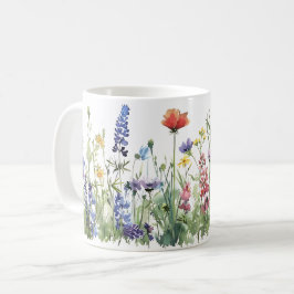 Vackert Vår Meadow Flowers Wrap Kaffemugg