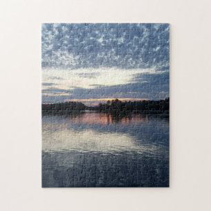 Vackert Vår Sunset Ishpeming Michigan Pussel