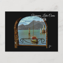 Vackert Varenna Italien Boat Photography Vykort