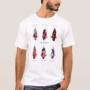 Vackert varium showa Koi Fish T-Shirt