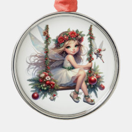 Vackert västerfärgad julafton julgransprydnad metall