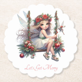 Vackert västerfärgad julafton underlägg papper