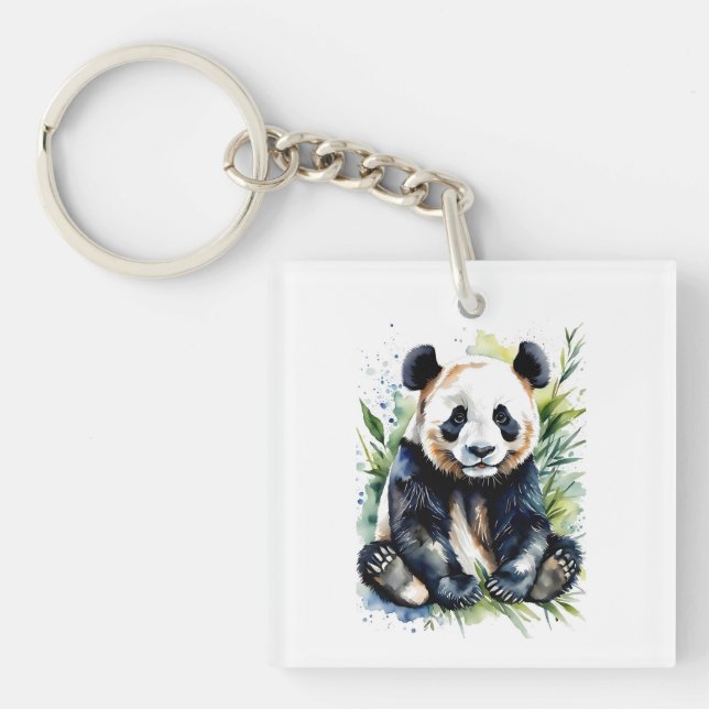 Vackert vattenfärgspanda Bear (Framsidan)