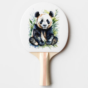 Vackert vattenfärgspanda Bear Pingisracket