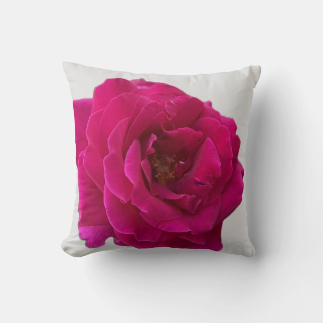Vackert Vibrant Shock rosa i Fullt Bloom Kudde (Framsida)