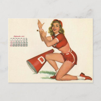Vackert! Vintage 1950, stift upp flickkonst Vykort