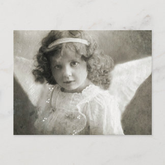 Vackert Vintage Angel Girl-vykort Vykort