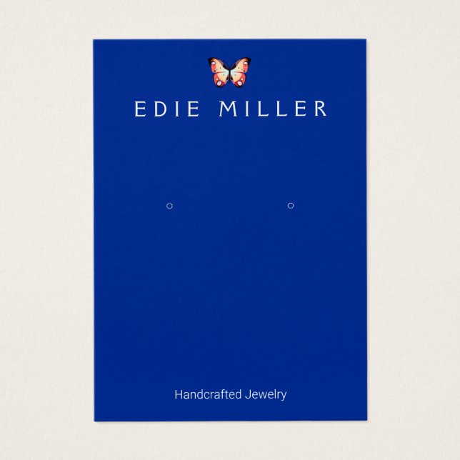 Vackert Visning-kort för fjäril Visitkort (Framsidan)