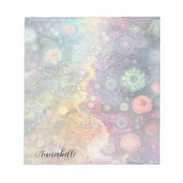 Vackert, vit, färglös Back to school Anteckningsblock