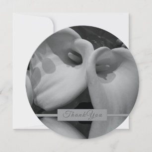 Vackert Vita Calla Lilies-platta kort