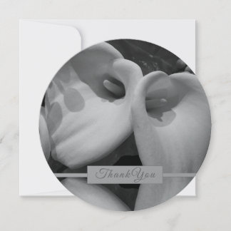 Vackert Vita Calla Lilies-platta kort