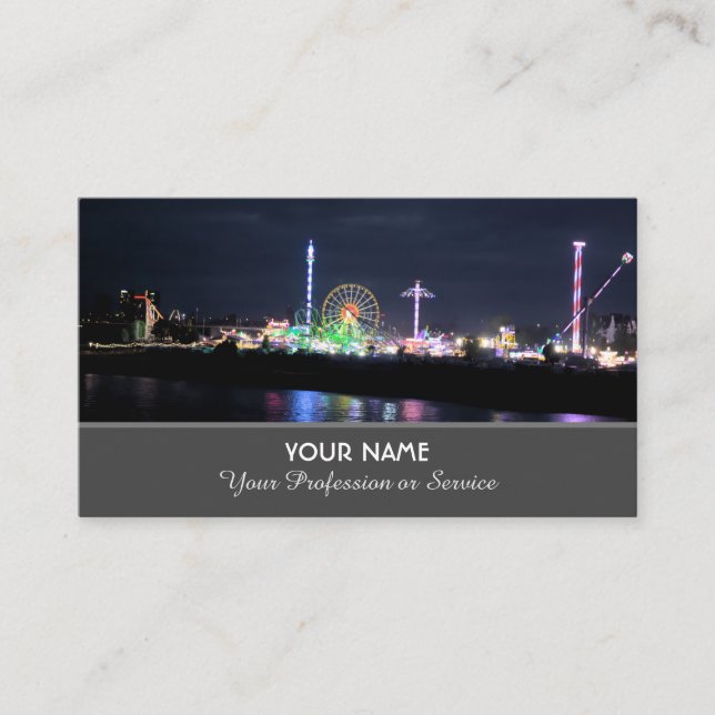 Vackert, vitt färskhjul framför blå himmel visitkort (Framsida)