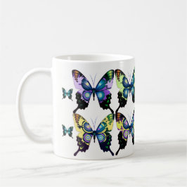 Vackert vivid och Elegant Butterflies Mönster Kaffemugg
