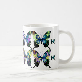 Vackert vivid och Elegant Butterflies Mönster Kaffemugg