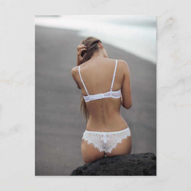 Vackert vykort för fotomodell (Framsida)