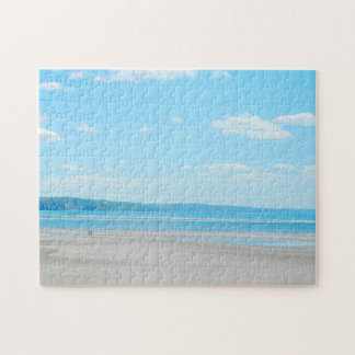 Vackert Wales Sea Beach Landscape Aberdovey Pussel