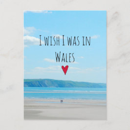 Vackert Wales Sea Beach Landscape Aberdovey Vykort