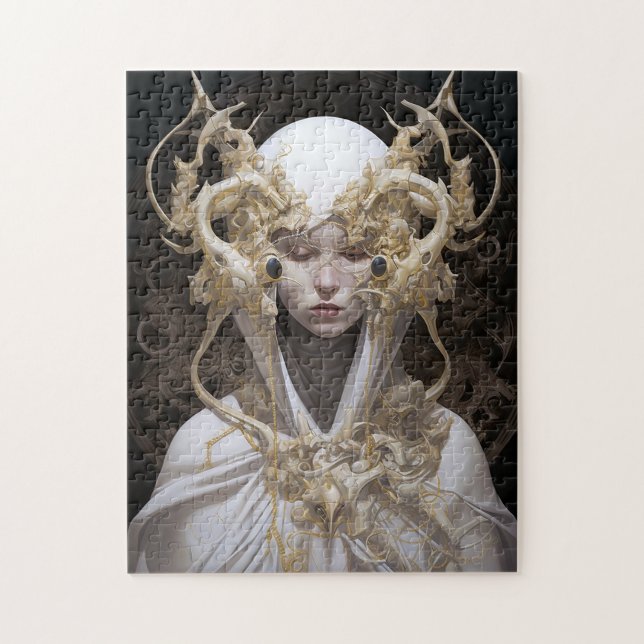 Vackert Witch Demon Queen Fantasy Art Pussel (Vertikal)