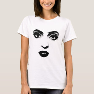 Vackert Woman Öga Läppar Makeup ansikte Original A T Shirt