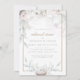 Vackfärgen Alabaster Peonies Inbjudningar